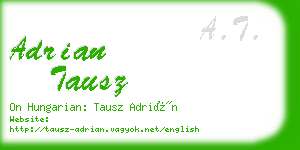 adrian tausz business card